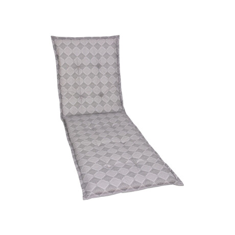GO-DE Textil Tuinkussen (Stoelkussen voor een ligbed, Grijs)