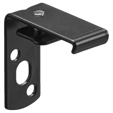 Leen Bakker - Wandsteun 35mm - 6 Stuks - IJzer - Zwart - 3.8x1.8x4 Cm