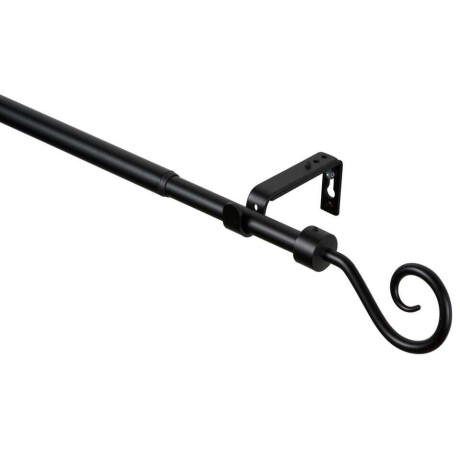 Leen Bakker - Gordijnroedeset 160-300cm - Ø16-19mm (1208977) - Metaal - Zwart