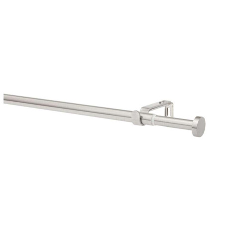 Leen Bakker - Gordijnroedeset 160-300cm Grijs Rvs - Ø16-19mm (1208979) - Metaal - Zilverkleurig