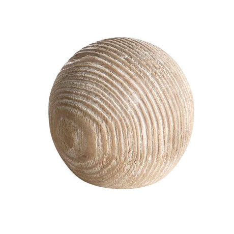 Leen Bakker - Eindknop Sphere Gordijnroede - FSC Vintage - Ø28mm (1280084) - Hout - Beige