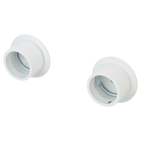 Leen Bakker - Wandbeslag Gordijnroede - - Ø28mm - S/2 (2016370) - Metaal - Wit