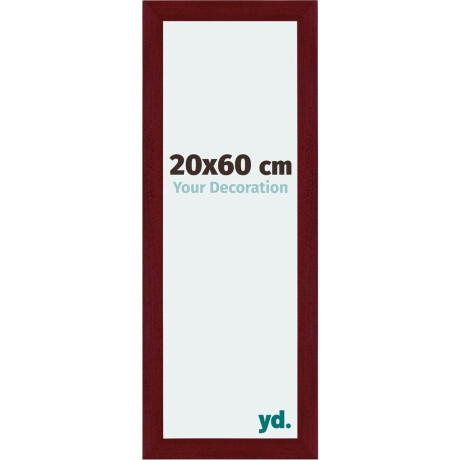 Your Decoration - Fotolijst 20x60 cm - MDF - Wijnrood Geveegd - Mura