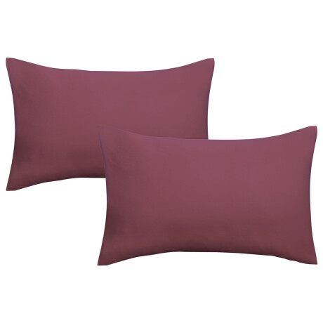 Biberna Fijne jersey kussenhoes (Rood, 40x60)