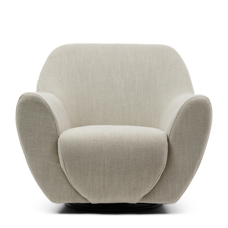 Fauteuil The Jill Swivel, Fabulous Flax, Mouliné Linen