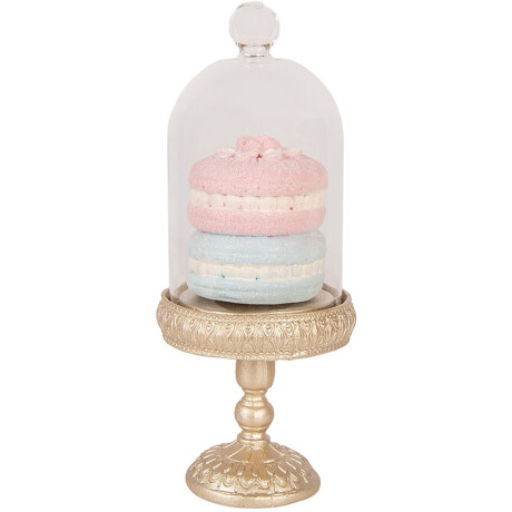 Clayre & Eef Decoratie Beeld Macarons Ø 7x17 cm Goudkleurig Kunststof