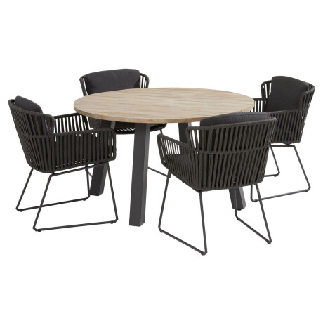Taste by 4 Seasons Tuinset Vitali Derby Ø130 cm Antraciet
