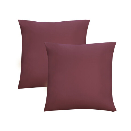 Biberna Fijne jersey kussenhoes (Rood, 40x40)