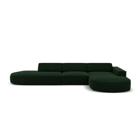 5-zits hoekbank Jodie velvet Chaise Longue rechts | Micadoni Limited Edition