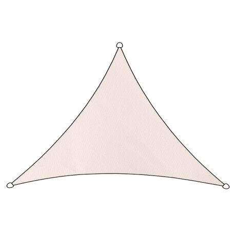 Schaduwdoek Livigno polyester driehoek 3x2,5m (naturel)