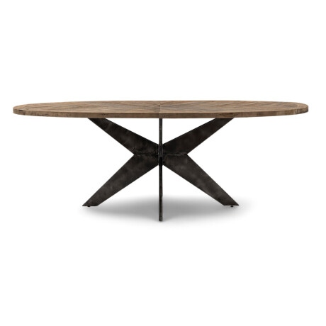 Rivièra Maison Ovale Eettafel 'Falcon Crest' Eikenhout, 230 x 105cm