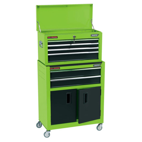 Draper Tools Rolkast met gereedschapskist 61,6x33x99,8 cm groen