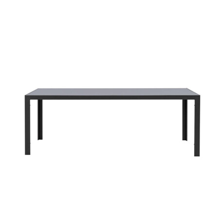 Leen Bakker - Tuintafel Savoie - /glas Antraciet - 75x215x90 Cm - Aluminium - Grijs