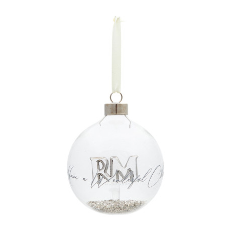 Ornament Wonderful Times, Zilver,Ø10cm