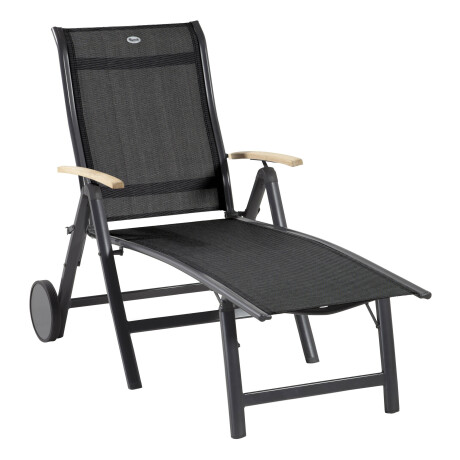 Hartman Ligbed 'Alice' Teakhout, met wieltjes