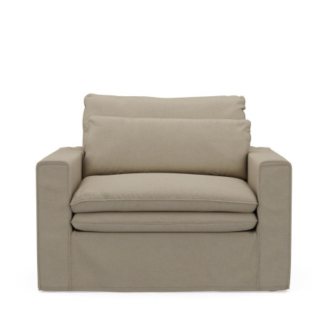 Rivièra Maison Loveseat 'Continental' Oxford Weave, kleur Flanders Flax