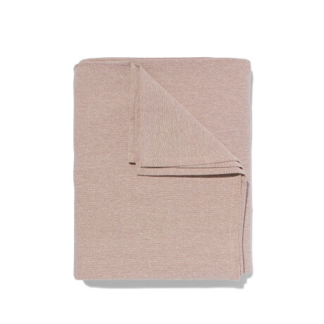 HEMA HEMA Tafelkleed Chambray Katoen Beige/goud 140x240 (zand)