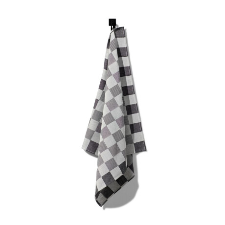 HEMA HEMA Theedoek 65x65 Katoen Met Ruiten (zwart)