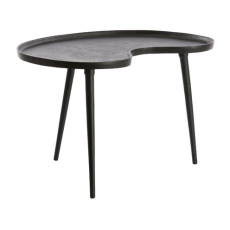 Light & Living Bijzettafel 'Lienz' 67 x 49cm, kleur Mat Zwart