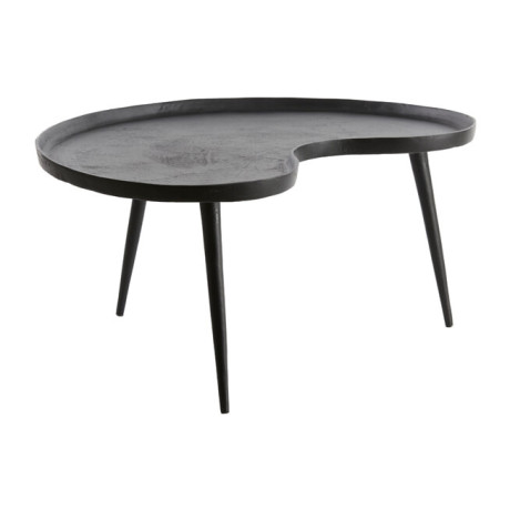 Light & Living Bijzettafel 'Lienz' 80 x 60cm, kleur Mat Zwart