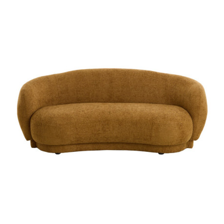 Light & Living Organische Bank 'Uvita' Chenille, kleur Okergeel