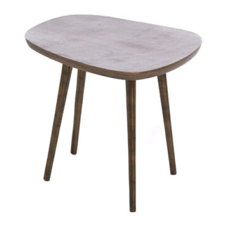 Light & Living Bijzettafel 'Puno' 48 x 32cm, kleur Antiek Brons