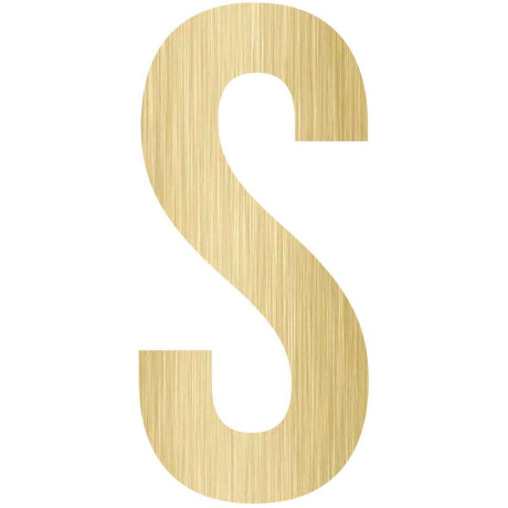 MDF Letter S, creatief, knutselen, deco, 1 stuk, 6mm mdf 37cm