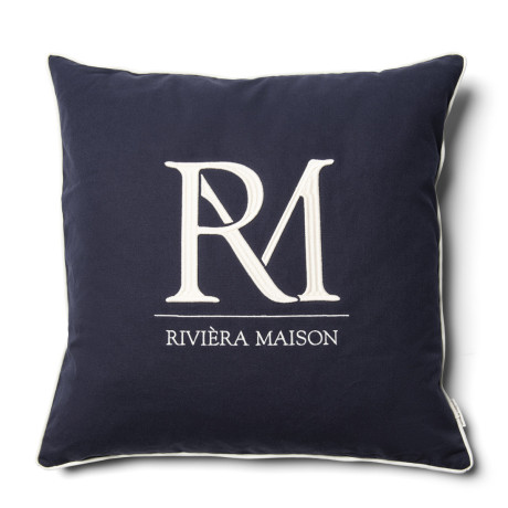 Kussenhoes RM Monogram, blauw, 60x60