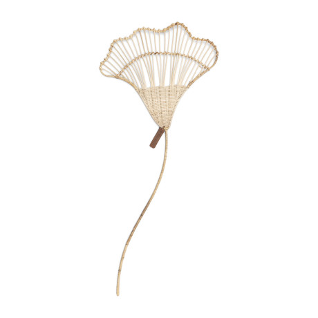 Decoratie Rustic Rattan Poppy Leaf, S