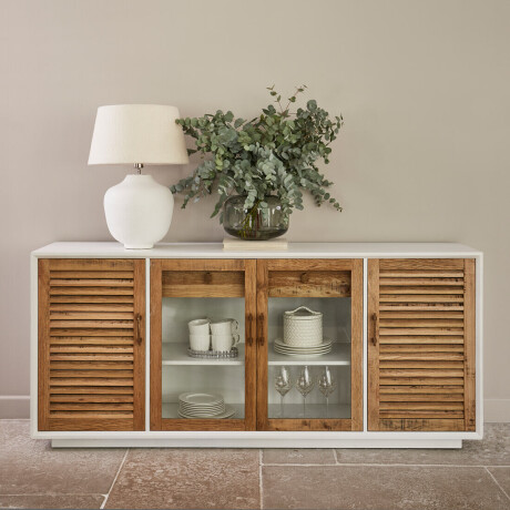 Rivièra Maison Dressoir 'Lake House' Eikenhout en glas, 194cm