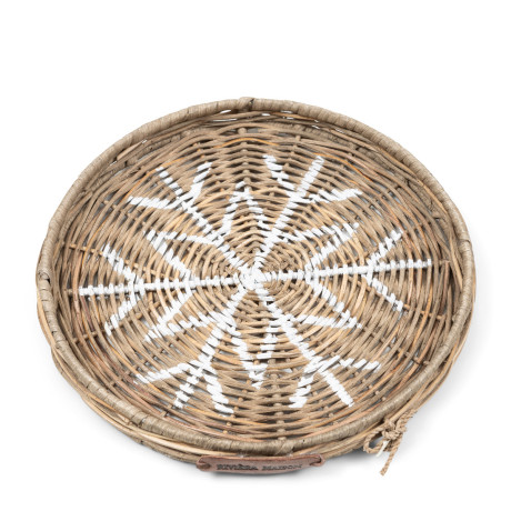 Rattan Dienblad Snowflake