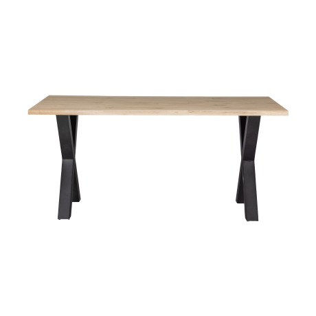 WOOOD Boomstam Eettafel 'Tablo' met X-poot, 180 x 90cm