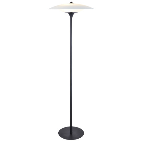 Halo Design Vloerlamp 'Baroni' 150cm, kleur Opaal / Zwart