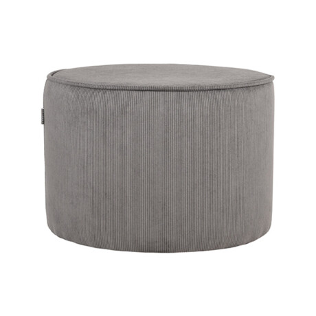 LABEL51 Poef 'Tibo' Rib, kleur Grijs