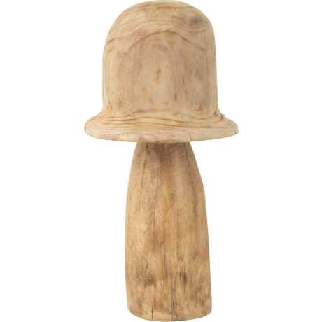 J-Line decoratie Paddenstoel Stolp - hout - naturel - large
