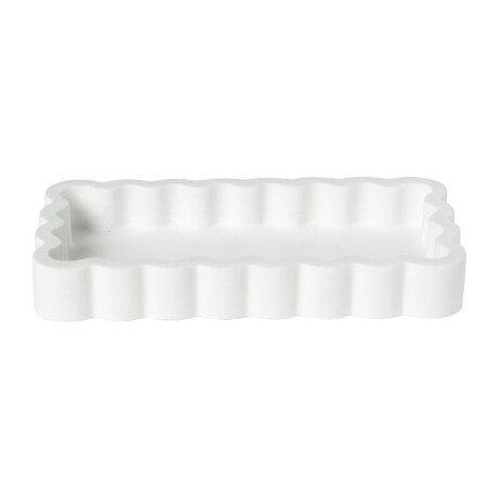 Badkamer plateau golf - wit - 3x18x10 cm