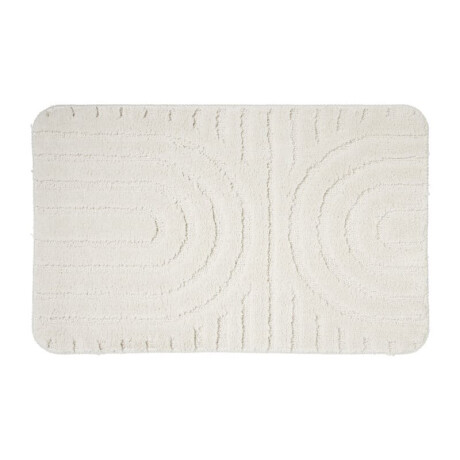 Badmat Lijnen - wit - 50x70 cm