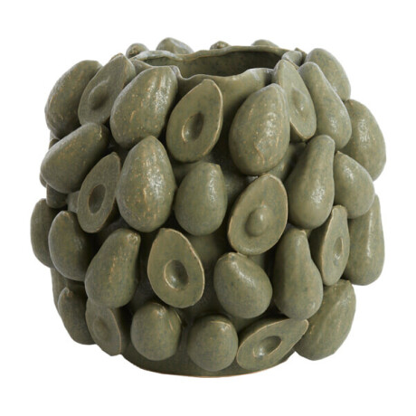 Light & Living Vaas 'Avocado' Keramiek, kleur Olijfgroen