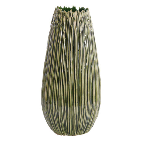Light & Living Vaas 'Kopra' Keramiek, 52cm, kleur Donkergroen