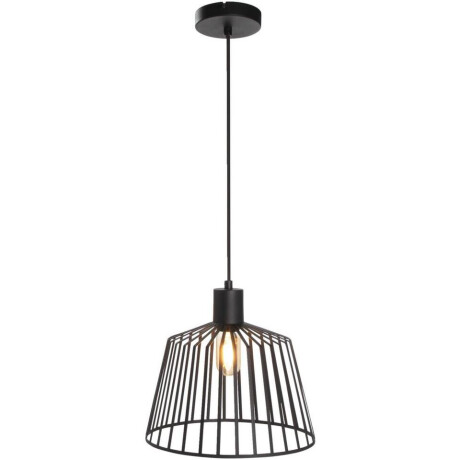 Leen Bakker - Hanglamp Fynn E27 150xØ30 Cm - Metaal - Zwart