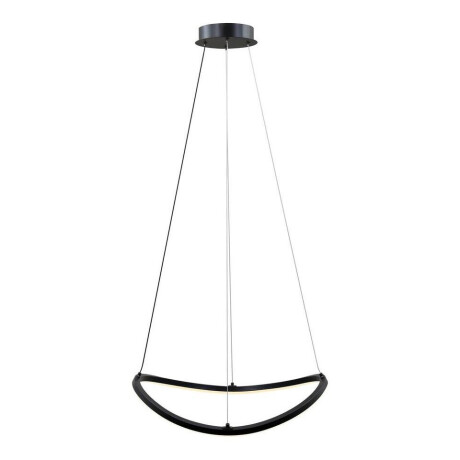 Leen Bakker - Hanglamp Joa LED - Mat - 110xØ52 Cm - Metaal - Zwart