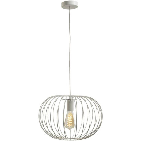 Leen Bakker - Hanglamp Jade - Licht - 120x26xØ38 Cm - Metaal - Grijs