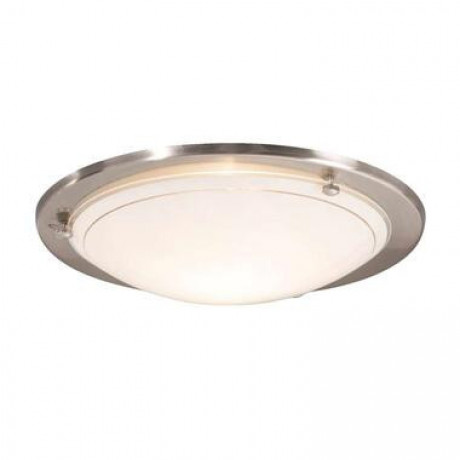 Plafondlamp Basic - zilverkleur - 27 cm - Leen Bakker