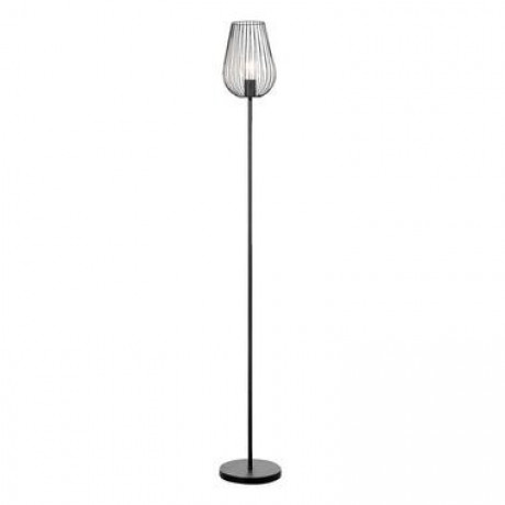 Vloerlamp Lagos - mat zwart - 165 cm - Leen Bakker