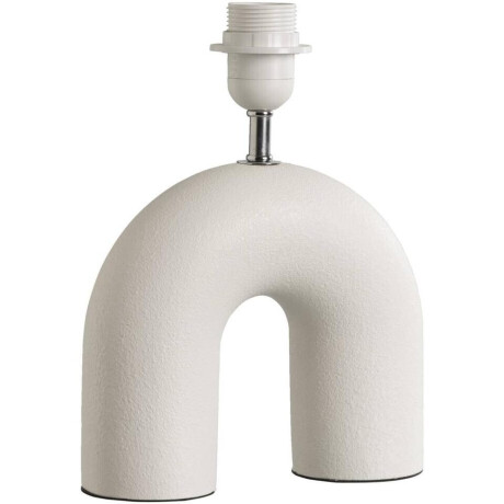 40% korting - Leen Bakker - Lampvoet Senna - Off-white - 27,5x20,5x7,5 Cm - Keramiek - Crème