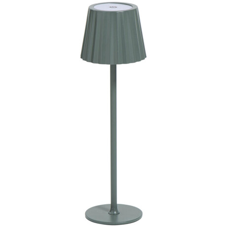 Leen Bakker - Tafellamp Scotti USB LED - Metaal - Groen - 11.5x11.5x38 Cm