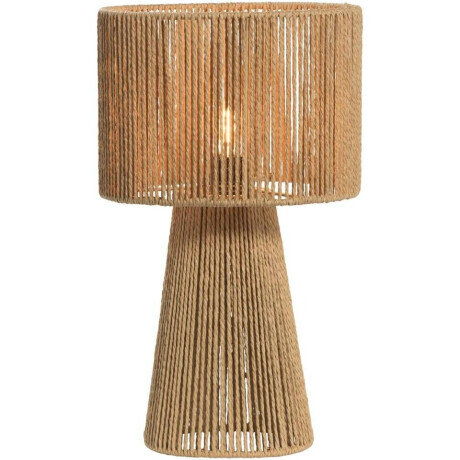 40% korting - Leen Bakker - Tafellamp Senne - Naturel - E14 - 40xØ22 Cm - Papier - Beige