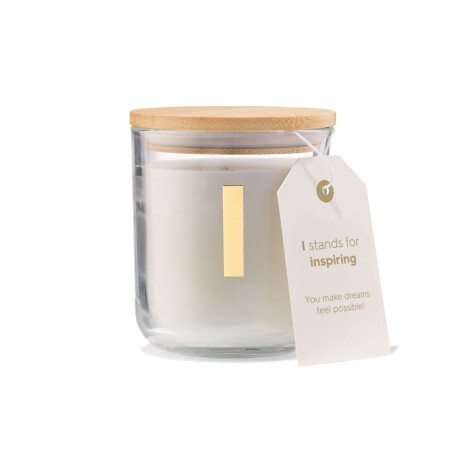 HEMA HEMA Kaars In Glas Ø8x10cm Letter I