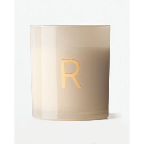 HEMA HEMA Kaars In Glas ⌀8x9cm Letter R (creme)