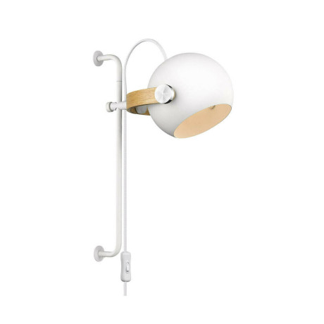 Halo Design Wandlamp 'D.C' Long, Ø18cm, kleur Wit